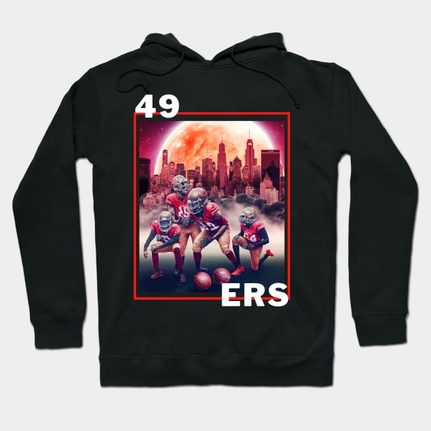 49 ers players cute graphic design artwork Hoodie by Nasromaystro